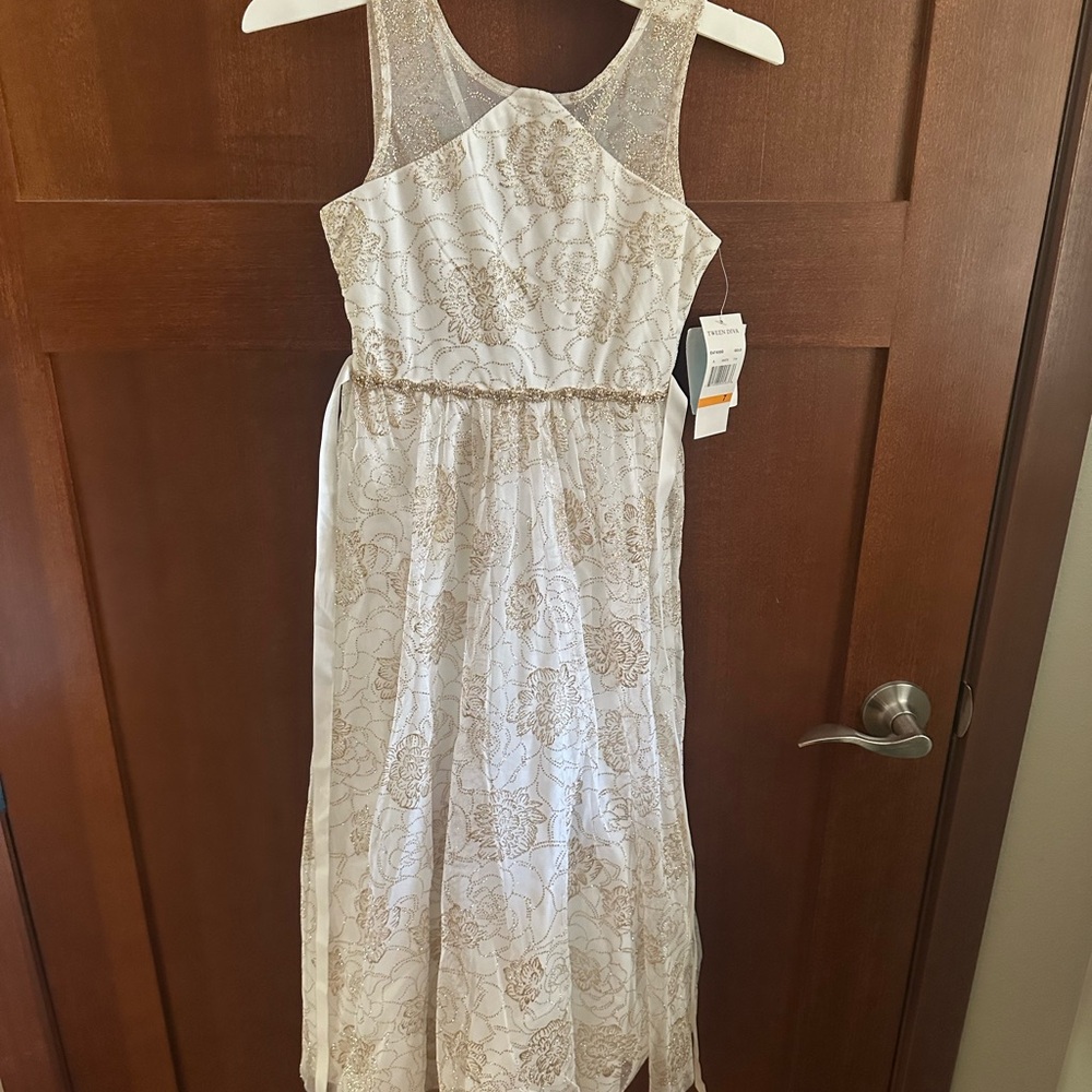 Elegant Cream Lace Dress